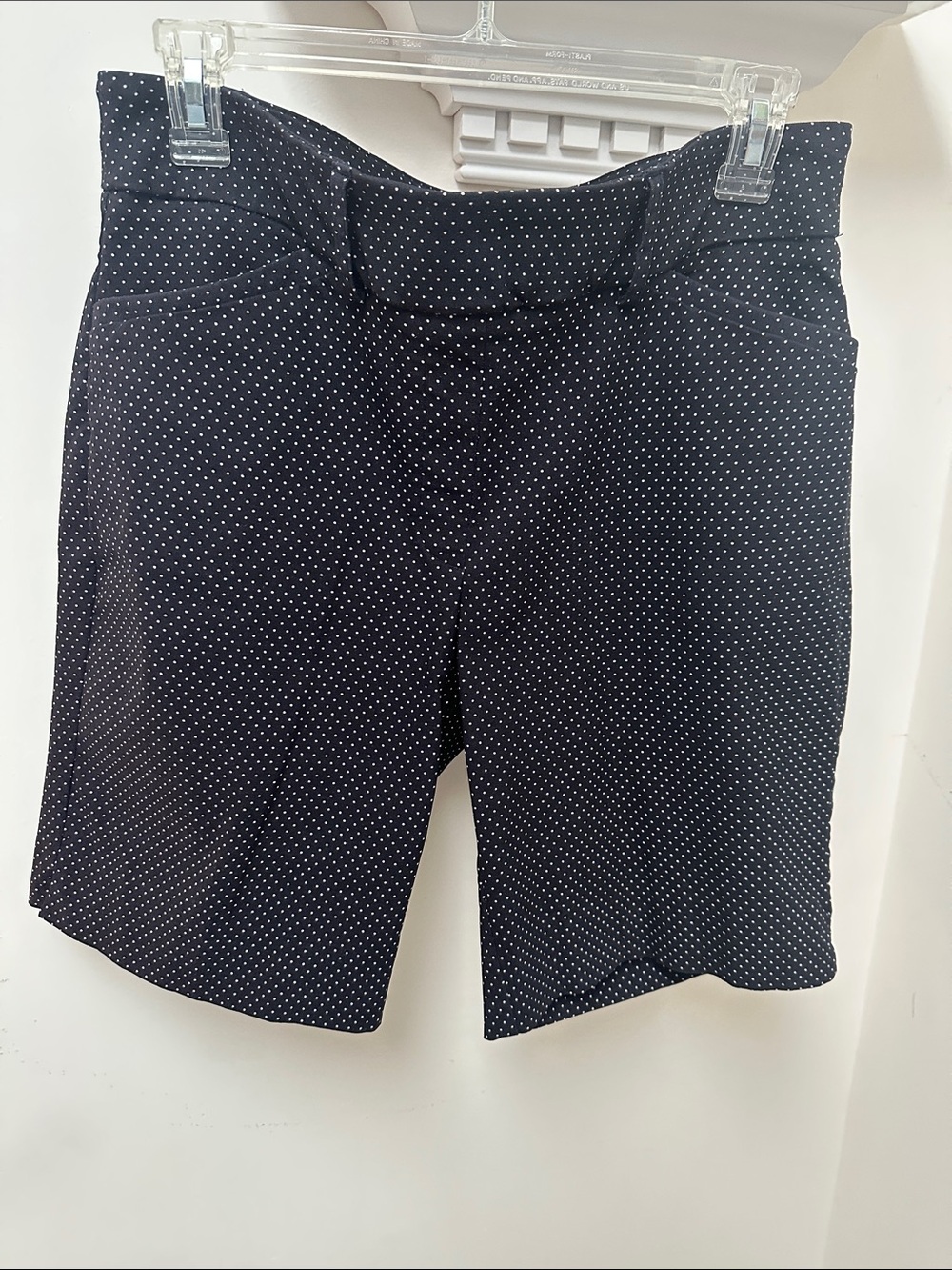 Hilary Radley Black with White Microdot Shorts